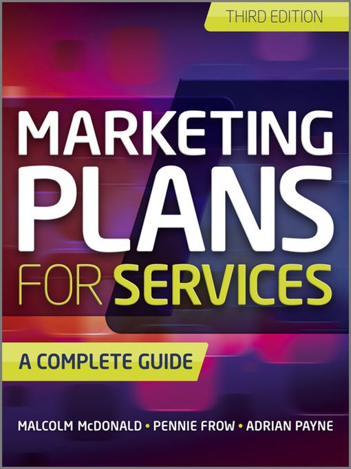 Title details for Marketing Plans for Services by Malcolm McDonald - Available